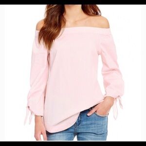 NWT Free People Show Some Shoulders Light Pink Top